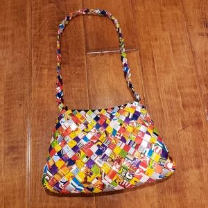 Recycled candy wrapper purse